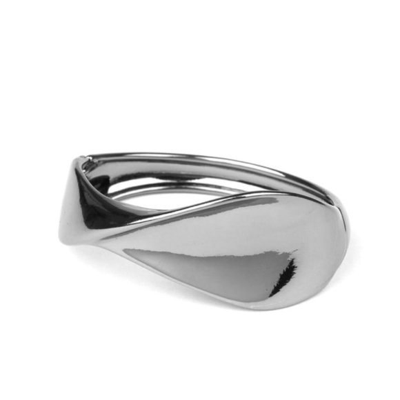 paparazzi Jewelry - Retro Reflections Black Hinge Bracelet